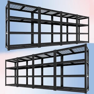 40" W Heavy Duty Garage Shelving 2200 LBS 4 Tier Storage Shelves 40" W Heavy Duty Garage Shelving 2200 LBS 4 Tier Storage Shelves