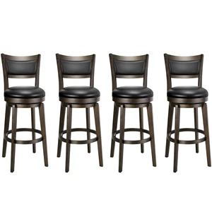 Swivel Bar Stools Set of 4, 30 Inch Bar Height Barstools Swivel Bar Stools Set of 4, 30 Inch Bar Height Barstools