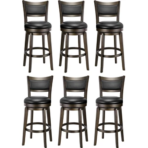 Swivel Bar Stools Set of 6, 26 Inch Counter Height Barstools Swivel Bar Stools Set of 6, 26 Inch Counter Height Barstools