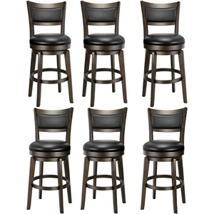 Swivel Bar Stools Set of 6, 24 Inch Counter Height Barstools Swivel Bar Stools Set of 6, 24 Inch Counter Height Barstools