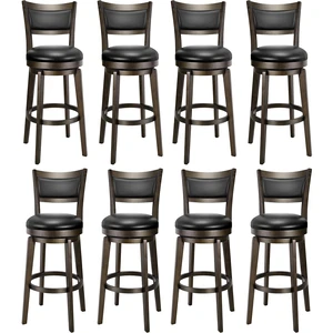 Swivel Bar Stools Set of 8, 30 Inch Bar Height Barstools Swivel Bar Stools Set of 8, 30 Inch Bar Height Barstools
