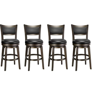 Swivel Bar Stools Set of 4, 24 Inch Counter Height Barstools Swivel Bar Stools Set of 4, 24 Inch Counter Height Barstools