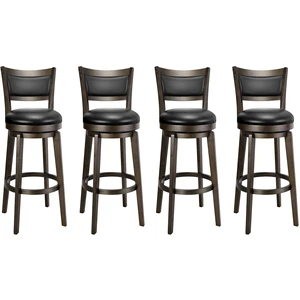 Swivel Bar Stools Set of 4, 32 Inch Tall Bar Height Barstools Swivel Bar Stools Set of 4, 32 Inch Tall Bar Height Barstools