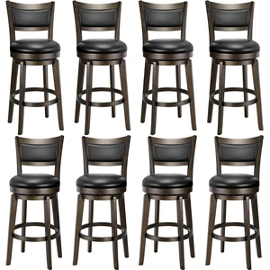 Swivel Bar Stools Set of 8, 26 Inch Counter Height Barstools Swivel Bar Stools Set of 8, 26 Inch Counter Height Barstools