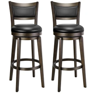 Swivel Bar Stools Set of 2, 32 Inch Tall Bar Height Barstools Swivel Bar Stools Set of 2, 32 Inch Tall Bar Height Barstools