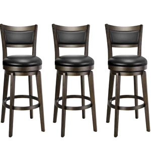 Swivel Bar Stools Set of 3, 30 Inch Bar Height Barstools Swivel Bar Stools Set of 3, 30 Inch Bar Height Barstools