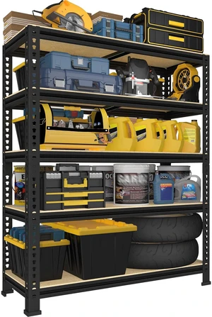 Garage Storage Shelves, 5 Tier Adjustable Metal Shelving Garage Storage Shelves, 5 Tier Adjustable Metal Shelving