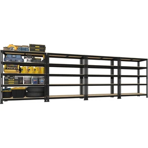 Garage Storage Shelves, 5 Tier Adjustable Metal Shelving, 4 Pack Garage Storage Shelves, 5 Tier Adjustable Metal Shelving, 4 Pack
