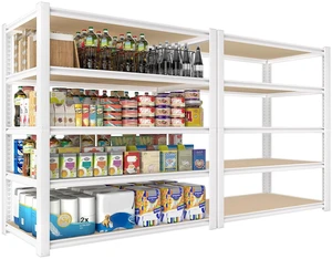 36"W x 16"D x 72"H Closet Storage Shelves, 5-Tier Metal Shelving 36"W x 16"D x 72"H Closet Storage Shelves, 5-Tier Metal Shelving