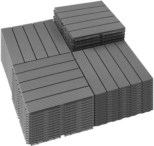 54 PCS Plastic Interlocking Patio Deck Tiles Outdoor All Weather 54 PCS Plastic Interlocking Patio Deck Tiles Outdoor All Weather