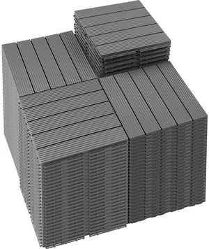 108 PCS Plastic Interlocking Patio Deck Tiles Outdoor All Weather 108 PCS Plastic Interlocking Patio Deck Tiles Outdoor All Weather