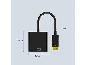 DisplayPort Display Port DP to VGA Adapter DP to VGA Cable 1080P Male to Female Converter for PC Laptop HDTV Monitor Projector(Black) DisplayPort Display Port DP to VGA Adapter DP to VGA Cable 1080P Male to Female Converter for PC Laptop HDTV Monitor Projector(Black)