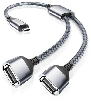 USB C Male to Dual USB Female Cable Adapter 1FT Thunderbolt 3 to Double Type A 2.0 OTG Splitter Cord Converter Multiple Hub for iPhone 16 15 MacBook Pro iPad Air 5 Mini 6 Surface GO Tab S10 USB C Male to Dual USB Female Cable Adapter 1FT Thunderbolt 3 to Double Type A 2.0 OTG Splitter Cord Converter Multiple Hub for iPhone 16 15 MacBook Pro iPad Air 5 Mini 6 Surface GO Tab S10