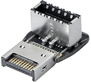 90 Degree USB Type E Adapter Up Angle USB 3.2 Type E Male to Female Front Panel Internal Connector Adapter High Speed 10Gbps for USB C Header Motherboard(Up/A) 90 Degree USB Type E Adapter Up Angle USB 3.2 Type E Male to Female Front Panel Internal Connector Adapter High Speed 10Gbps for USB C Header Motherboard(Up/A)