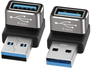 90 Degree USB 3.0 Adapter 2 Pack Up and Down Right Angle USB A Male to Female Connector Converter USB L Shape Extender Support Charge & Data Sync for PC Laptop Mouse Keyboard USB A Charger 90 Degree USB 3.0 Adapter 2 Pack Up and Down Right Angle USB A Male to Female Connector Converter USB L Shape Extender Support Charge & Data Sync for PC Laptop Mouse Keyboard USB A Charger