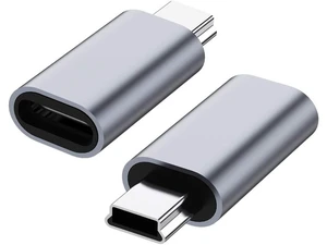USB C to Mini USB 2.0 Adapter (2-Pack)Type C Female to Mini USB 2.0 Male Convert Connector Support Charge & Data Sync Compatible GoPro Hero 3+ MP3 Players Dash Cam Digital Camera GPS Receiver etc USB C to Mini USB 2.0 Adapter (2-Pack)Type C Female to Mini USB 2.0 Male Convert Connector Support Charge & Data Sync Compatible GoPro Hero 3+ MP3 Players Dash Cam Digital Camera GPS Receiver etc