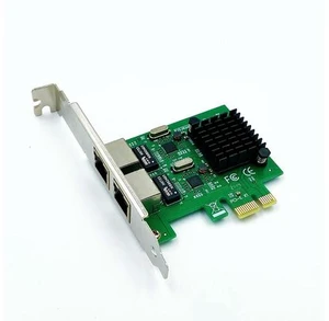 RTL8111 PCIe Dual-port Gigabit NIC PCI-E X1 Interface Gigabit Server NIC Aggregation Soft Routing RTL8111 PCIe Dual-port Gigabit NIC PCI-E X1 Interface Gigabit Server NIC Aggregation Soft Routing