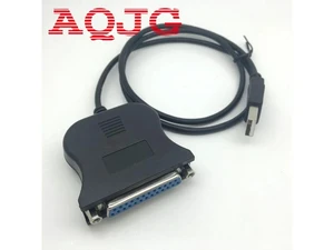 Black Bi-directional Parallel Interface Communication USB to 25 Pin DB25 Parallel Printer Cable Adapter Cord Converter Black Bi-directional Parallel Interface Communication USB to 25 Pin DB25 Parallel Printer Cable Adapter Cord Converter