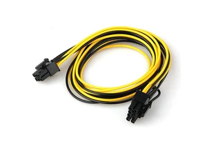 70cm 6 Pin Male To 8 Pin Male Pci Express Power Adapter Cable For Graphics Video Card 6pin To 8pin Pci-E Power Cable 70cm 6 Pin Male To 8 Pin Male Pci Express Power Adapter Cable For Graphics Video Card 6pin To 8pin Pci-E Power Cable
