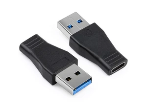 2pcs USB 3.0 Male to Type C Female Adapter Type A to C USB 3.0 Male to 3.1 Female Adapter Converter Support Data Sync & Charging 2pcs USB 3.0 Male to Type C Female Adapter Type A to C USB 3.0 Male to 3.1 Female Adapter Converter Support Data Sync & Charging
