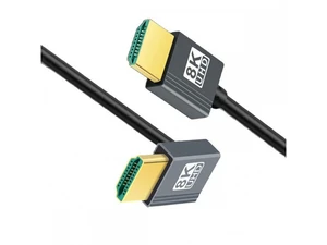 Down Angled HDMI 8K to HDMI 2.1 Ultra Soft High Flex HDTV Cable Hyper Super Flexible Cord 90 Degree High Speed Type-A Male to Male for Computer HDTV (1.0m) Down Angled HDMI 8K to HDMI 2.1 Ultra Soft High Flex HDTV Cable Hyper Super Flexible Cord 90 Degree High Speed Type-A Male to Male for Computer HDTV (1.0m)
