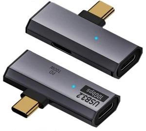 2 in 1 USB C to USB 3.2 Adapter with 100W Charging Port USB C 1 Male to 2 Female Fast Charging Data Transfer OTG Converter Adapter 2 in 1 USB C to USB 3.2 Adapter with 100W Charging Port USB C 1 Male to 2 Female Fast Charging Data Transfer OTG Converter Adapter