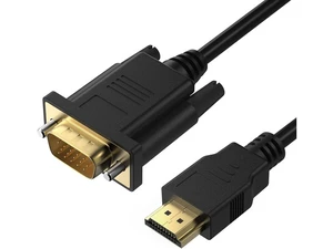 HDMI to VGA Cable 6ft Anti-Interference Gold-Plated Plugs 1080P@60Hz Aluminum HDMI Source to VGA Display Adapter (Male to Male) Compatible for PC Laptop Xbox PS5 Monitor More HDMI to VGA Cable 6ft Anti-Interference Gold-Plated Plugs 1080P@60Hz Aluminum HDMI Source to VGA Display Adapter (Male to Male) Compatible for PC Laptop Xbox PS5 Monitor More
