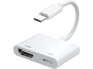 USB C to HDMI Digital AV Adapter for iPhone 16 15 1080P Video & Audio Sync Screen Converter AV Adapter with Charging Port for iPhone 16/16 Plus/16 Pro/16 Pro Max/15/15 Plus S23 XPS 17 Surface Book 3 USB C to HDMI Digital AV Adapter for iPhone 16 15 1080P Video & Audio Sync Screen Converter AV Adapter with Charging Port for iPhone 16/16 Plus/16 Pro/16 Pro Max/15/15 Plus S23 XPS 17 Surface Book 3