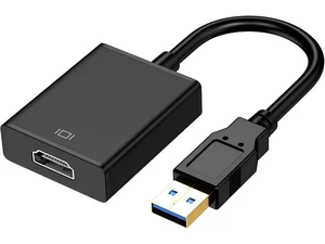 USB to HDMI Adapter for Monitor Windows 11/10 / 8 HDMI USB Converter for Laptop Mac MacBook pro USB 3.0 USB 2.0 HDMI Cable Multiple Monitors for Desktop PC TV Black USB to HDMI Adapter for Monitor Windows 11/10 / 8 HDMI USB Converter for Laptop Mac MacBook pro USB 3.0 USB 2.0 HDMI Cable Multiple Monitors for Desktop PC TV Black