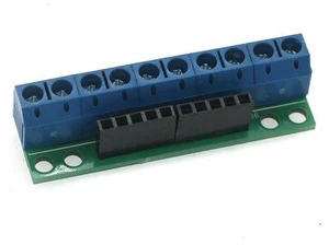 2.54 pin to 5.0 screw terminal board conversion board 10PIN2.54 pin to 5.08 2.54 pin to 5.0 screw terminal board conversion board 10PIN2.54 pin to 5.08