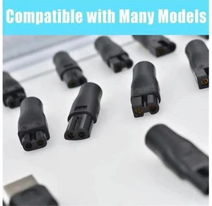 7 PCS Power Cord 5V Replacement Charger USB Adapter for Electric Hair Clippers, Beard Trimmers, Shavers, Beauty Instrum 7 PCS Power Cord 5V Replacement Charger USB Adapter for Electric Hair Clippers, Beard Trimmers, Shavers, Beauty Instrum