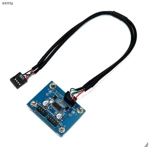 1X2 Motherboard USB 2.0 9pin Header 1 to 2 Extension Hub Splitter Adapter-Converter MB USB 2.0 Male to 2 Male-30CM 9-pin Cable 1X2 Motherboard USB 2.0 9pin Header 1 to 2 Extension Hub Splitter Adapter-Converter MB USB 2.0 Male to 2 Male-30CM 9-pin Cable