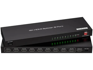 1x9 HDMI Splitter 4K@60Hz, 1 in 9 Out 9-Port HDMI Monitor Splitter, YUV420 Supported HDMI Video Distributor for Exhibition and Presentation 1x9 HDMI Splitter 4K@60Hz, 1 in 9 Out 9-Port HDMI Monitor Splitter, YUV420 Supported HDMI Video Distributor for Exhibition and Presentation