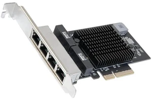Quad 2.5G PCIe Network Card, 4 Ports RJ45 Ethernet NIC with Realtek RTL8125 Chip, 10/100/1000/2500Mbps PCI Express LAN Adapter Black SI-PEX24077 Quad 2.5G PCIe Network Card, 4 Ports RJ45 Ethernet NIC with Realtek RTL8125 Chip, 10/100/1000/2500Mbps PCI Express LAN Adapter Black SI-PEX24077