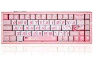RS6 Ultra 65% 68 Keys Aluminum Alloy Hall Effect Gaming Keyboard 0.001mm RT 8K Polling Hot Swappable Pink TTC RGB Magneto Keyboard RS6 Ultra 65% 68 Keys Aluminum Alloy Hall Effect Gaming Keyboard 0.001mm RT 8K Polling Hot Swappable Pink TTC RGB Magneto Keyboard