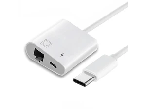 USB C Hub Type C to 100Mbps Networking RJ45 with PD Power Charge Adapter 2 in 1 USB Extender Compatible with Laptop Tablet Phone USB C Hub Type C to 100Mbps Networking RJ45 with PD Power Charge Adapter 2 in 1 USB Extender Compatible with Laptop Tablet Phone