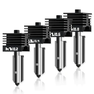4-Pack X2D/H2S/H2D/H2C/P2S Hotend for Bambu Lab 3D Printer, Quick Swap Hardened Steel Nozzle Assembly 0.2mm 0.4mm 0.6mm 0.8mm for High Speed 3D Printing, Bamboo Extruder Print Head,3D Printer Parts 4-Pack X2D/H2S/H2D/H2C/P2S Hotend for Bambu Lab 3D Printer, Quick Swap Hardened Steel Nozzle Assembly 0.2mm 0.4mm 0.6mm 0.8mm for High Speed 3D Printing, Bamboo Extruder Print Head,3D Printer Parts