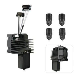 0.4MM P1S Complete Hotend Kit with Extra Nozzle Tips (0.2mm 0.4mm 0.6mm 0.8mm), Full Hardened Steel Nozzle Assembly for Bambu Lab P1S/P1P 3D Printer, Extruder Hotend Print Head Replacement 0.4MM P1S Complete Hotend Kit with Extra Nozzle Tips (0.2mm 0.4mm 0.6mm 0.8mm), Full Hardened Steel Nozzle Assembly for Bambu Lab P1S/P1P 3D Printer, Extruder Hotend Print Head Replacement