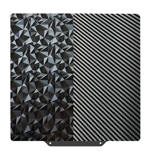 PEO PET Build plate for AD5X/5M/5M pro/Ender 3/3 Pro/Ender 3 S1/Ender 3 V2 Neo/Ender 3 Neo, Diamond PEO+Carbon Fiber PET Spring Steel Sheet 235 x 235 mm for Flashforge 3D Printer Platform PEO PET Build plate for AD5X/5M/5M pro/Ender 3/3 Pro/Ender 3 S1/Ender 3 V2 Neo/Ender 3 Neo, Diamond PEO+Carbon Fiber PET Spring Steel Sheet 235 x 235 mm for Flashforge 3D Printer Platform