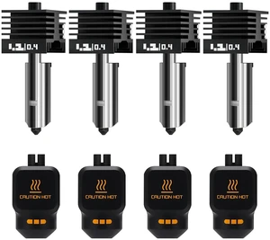 4 Pack 0.4MM P2S Hotend for Bambu Lab P2S/X2D/H2D/H2S/H2C/A1/A2L/A1 Mini 4 Pack 0.4MM P2S Hotend for Bambu Lab P2S/X2D/H2D/H2S/H2C/A1/A2L/A1 Mini