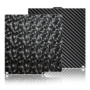 Diamond+Carbon Plate for ELEGOO Centauri Carbon Build Plate 260x271mm, Dual-Sided PEO PET Magnetic Spring Steel Bed CC/CC2 Plate, High-Temp Resistant Printing Surface for ELEGOO CC/CC2 3D Printer Diamond+Carbon Plate for ELEGOO Centauri Carbon Build Plate 260x271mm, Dual-Sided PEO PET Magnetic Spring Steel Bed CC/CC2 Plate, High-Temp Resistant Printing Surface for ELEGOO CC/CC2 3D Printer
