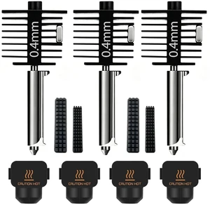 3 Pack Hotend Kit for Bambu Lab A1/A1 Mini/A2L 0.4mm Hardened Steel Nozzle 3 Pack Hotend Kit for Bambu Lab A1/A1 Mini/A2L 0.4mm Hardened Steel Nozzle