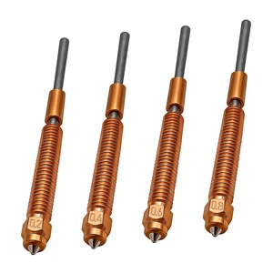 4Pcs K2/K2 Pro/K2 Plus Nozzle(0.2/0.4/0.6/0.8mm), Quick Swap High Flow Hardened Steel Nozzle with Integrated Copper Alloy Heat Break & Silicone Sock for Creality K2 Plus/K2 Pro/K2/Creality Hi Combo 4Pcs K2/K2 Pro/K2 Plus Nozzle(0.2/0.4/0.6/0.8mm), Quick Swap High Flow Hardened Steel Nozzle with Integrated Copper Alloy Heat Break & Silicone Sock for Creality K2 Plus/K2 Pro/K2/Creality Hi Combo