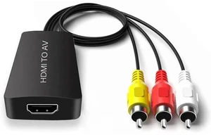 HDMI to AV Converter HDMI to RCA Composite Converter Adapter Support PAL/NTSC Support 1080P Compatible with /Fire Sitck/PS4/Xbox/Spectrum Box/Old Sanyo TV/Old LG TV/Old CRT ect. HDMI to AV Converter HDMI to RCA Composite Converter Adapter Support PAL/NTSC Support 1080P Compatible with /Fire Sitck/PS4/Xbox/Spectrum Box/Old Sanyo TV/Old LG TV/Old CRT ect.
