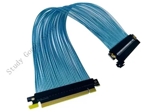 Highly Speed PCIe4.0 X16 Risers Cable GPU Extension Cable 32GB/s 12V Power Supply for AI Server 3090 GPU Silver Plate Highly Speed PCIe4.0 X16 Risers Cable GPU Extension Cable 32GB/s 12V Power Supply for AI Server 3090 GPU Silver Plate