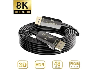 164Feet 8K 4K Fiber Optic displayport Cable Rated Long (In Wall) DP1.4 HBR3 Ultra High Speed 32.4Gbps 8K@60Hz 4K@144Hz Slim and Flexible Fiber DP to DP Cable 164Feet 8K 4K Fiber Optic displayport Cable Rated Long (In Wall) DP1.4 HBR3 Ultra High Speed 32.4Gbps 8K@60Hz 4K@144Hz Slim and Flexible Fiber DP to DP Cable