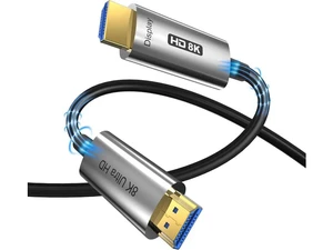 8K & 4K HDMI 2.1 Fiber Optic Cable 16ft for all HDMI devices like PS5, Xbox, Switch 8K@60Hz 4K@120Hz HDCP 2.2&2.3, eARC,HDR10, Dynamic HDR - In Wall Long HDMI Cable - Silver 8K & 4K HDMI 2.1 Fiber Optic Cable 16ft for all HDMI devices like PS5, Xbox, Switch 8K@60Hz 4K@120Hz HDCP 2.2&2.3, eARC,HDR10, Dynamic HDR - In Wall Long HDMI Cable - Silver