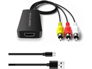 HDMI to RCA Converter HDMI to AV Adapter HDMI to Older TV Adapter for TV Fire Stick DVD Blu-ray Player ect. HDMI to RCA Converter HDMI to AV Adapter HDMI to Older TV Adapter for TV Fire Stick DVD Blu-ray Player ect.