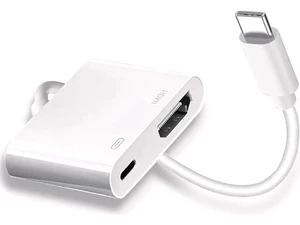 USB C to HDMI to iPhone 15 HDMI adapter to TV 4K@60Hz USB C to HDMI Adapter with Charging Port iPhone to HDMI to USB C Adapter Compatible for iPhone 16/15 Series/iPad Pro/Galaxy to HDTV Projector USB C to HDMI to iPhone 15 HDMI adapter to TV 4K@60Hz USB C to HDMI Adapter with Charging Port iPhone to HDMI to USB C Adapter Compatible for iPhone 16/15 Series/iPad Pro/Galaxy to HDTV Projector