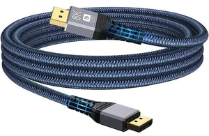 DisplayPort to DisplayPort Cable 8K DP1.4 Cable Nylon Braided (8K@60Hz 4K@120Hz 165Hz 144Hz),Ultra High Speed DP to DP Cable 33FT Compatible with Laptop PC TV Gaming Monitor DisplayPort to DisplayPort Cable 8K DP1.4 Cable Nylon Braided (8K@60Hz 4K@120Hz 165Hz 144Hz),Ultra High Speed DP to DP Cable 33FT Compatible with Laptop PC TV Gaming Monitor